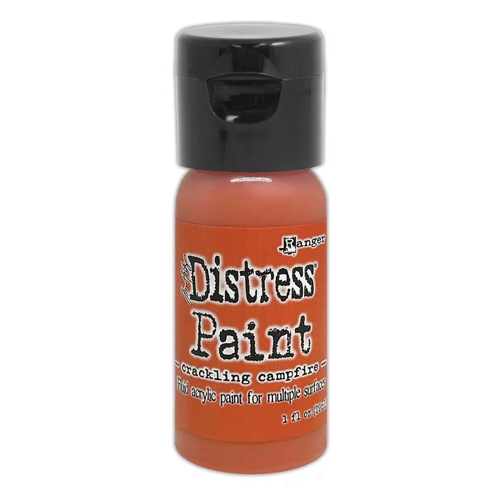 Tim Holtz Distress Paint Flip Top 1oz - Crackling Campfire