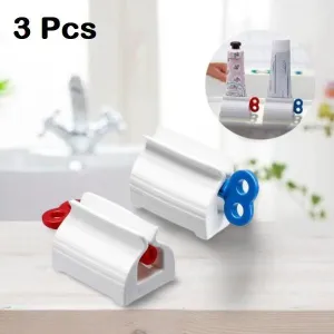 Toothpaste Squeezer-Toothpaste Seat Holder Stand Rotate Toothpaste Dispenser( Pack of 3)