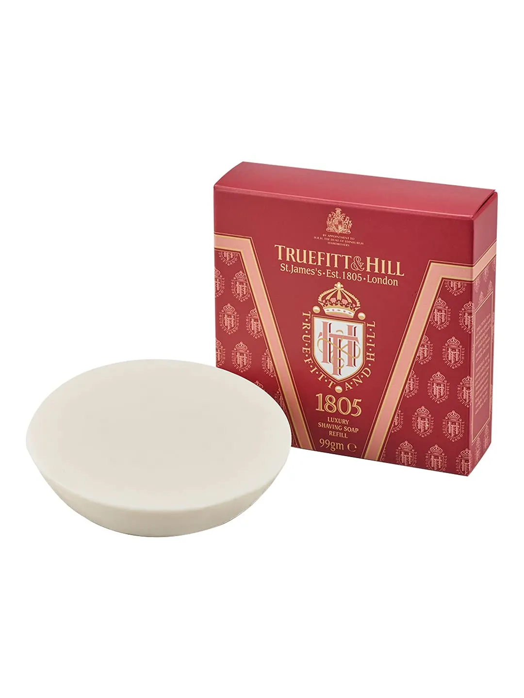 Truefitt & Hill 1805 Luxury Shaving Soap Refill for Men 99gm