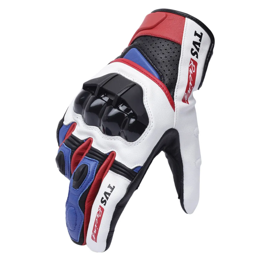 TVS Racing Race Riding Gloves for Men – Thermo-Plastic Rubber Protected, Touch Screen Compatible, & Visor Wiper Fingertips – Premium Bike Gloves for Off Roads