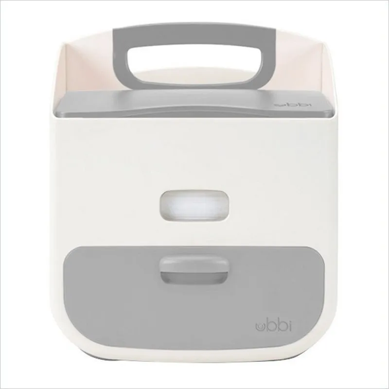 Ubbi Diaper Caddy in White and Grey