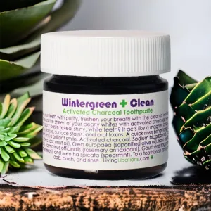 Wintergreen Clean Activated Charcoal Toothpaste